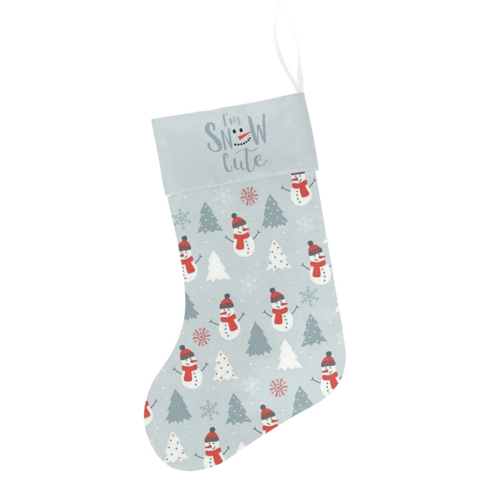 🎁 Stella Saksa Snow Cute Snowman Christmas Stocking